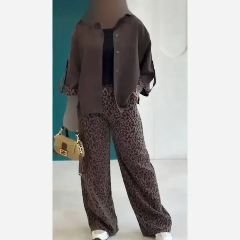 ست شومیز و شلوار زنانه جنس بوگاتی مدل ملورین فری سایز