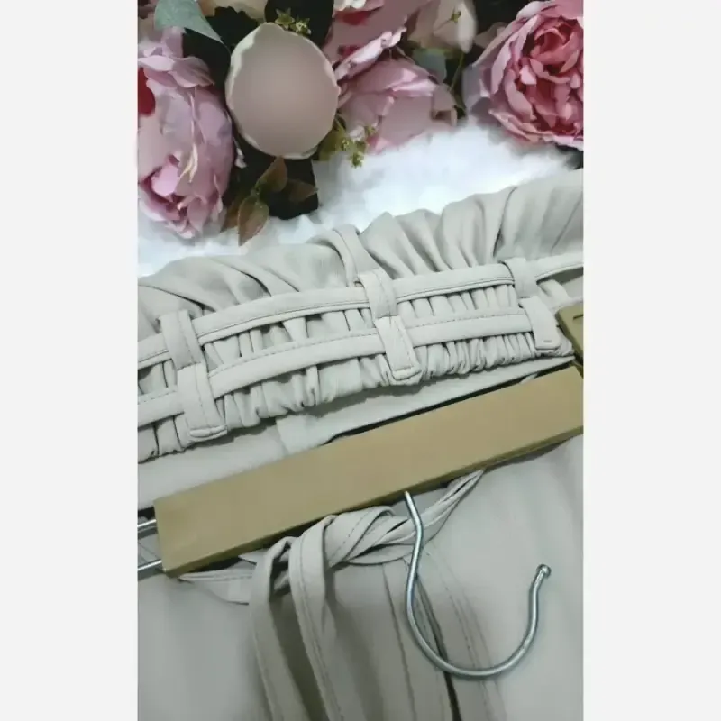 شلوار فول بگ ریزشی کرپ مورگان درجه یک