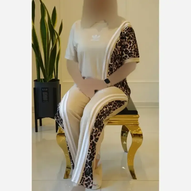 تیشرت و شلوار مدل ترانه جنس پنبه فری سایز