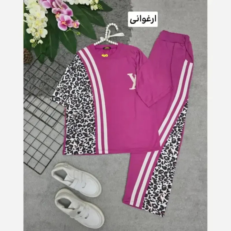 تیشرت و شلوار مدل ترانه جنس پنبه فری سایز