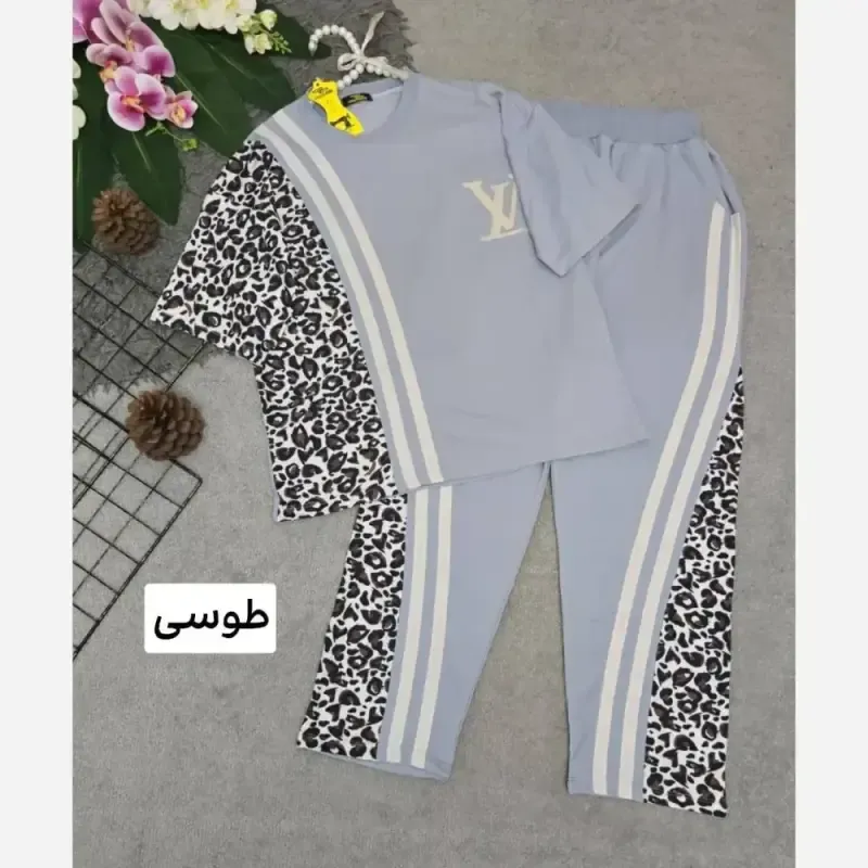 تیشرت و شلوار مدل ترانه جنس پنبه فری سایز