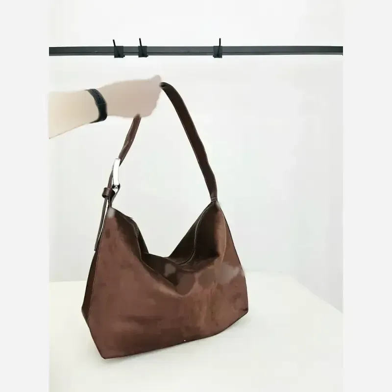 کیف زنانه جیر تک سگک رنگ شکلاتی